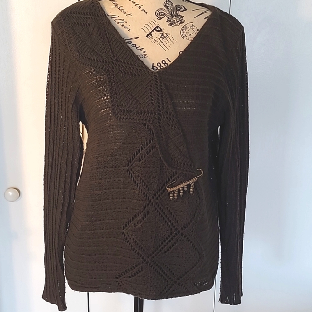Brown Katmai Sweater Size Medium